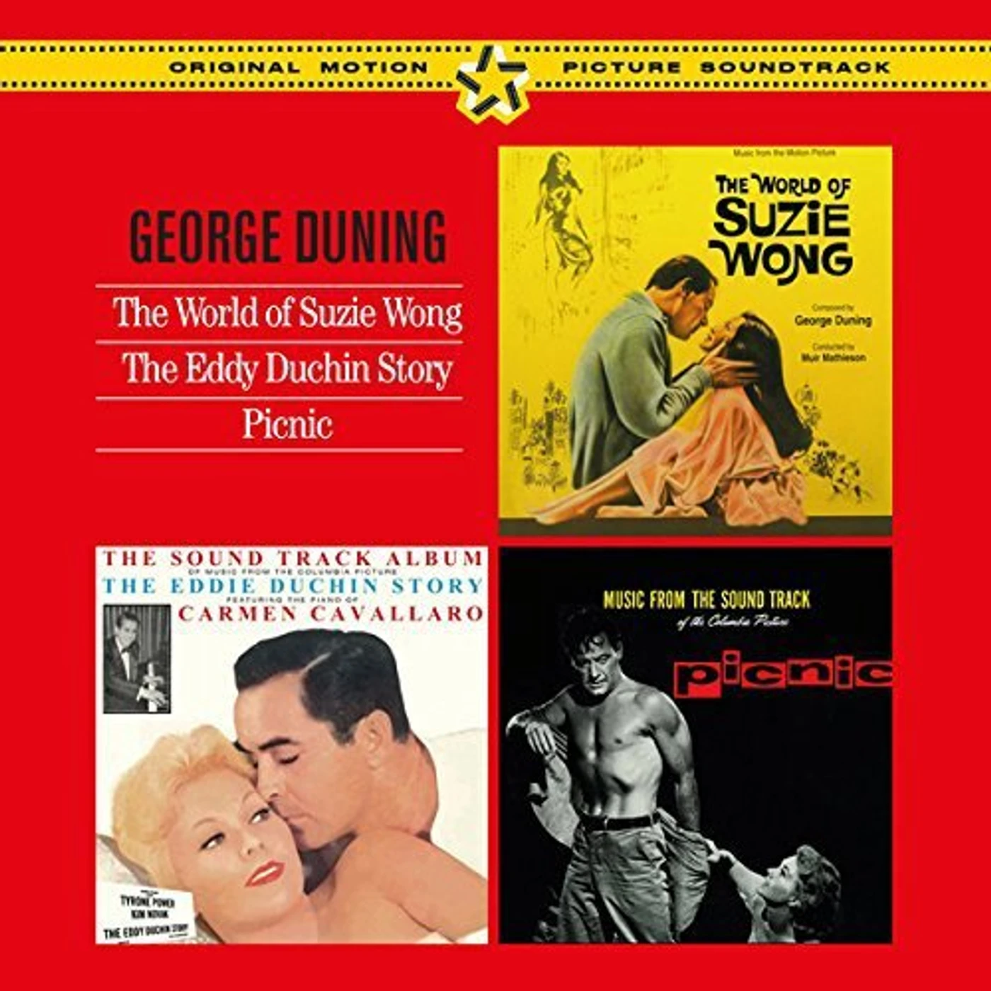 George Duning WORLD OF SUZZIE WONG + EDDY DUCHIN STORY + PICNIC CD