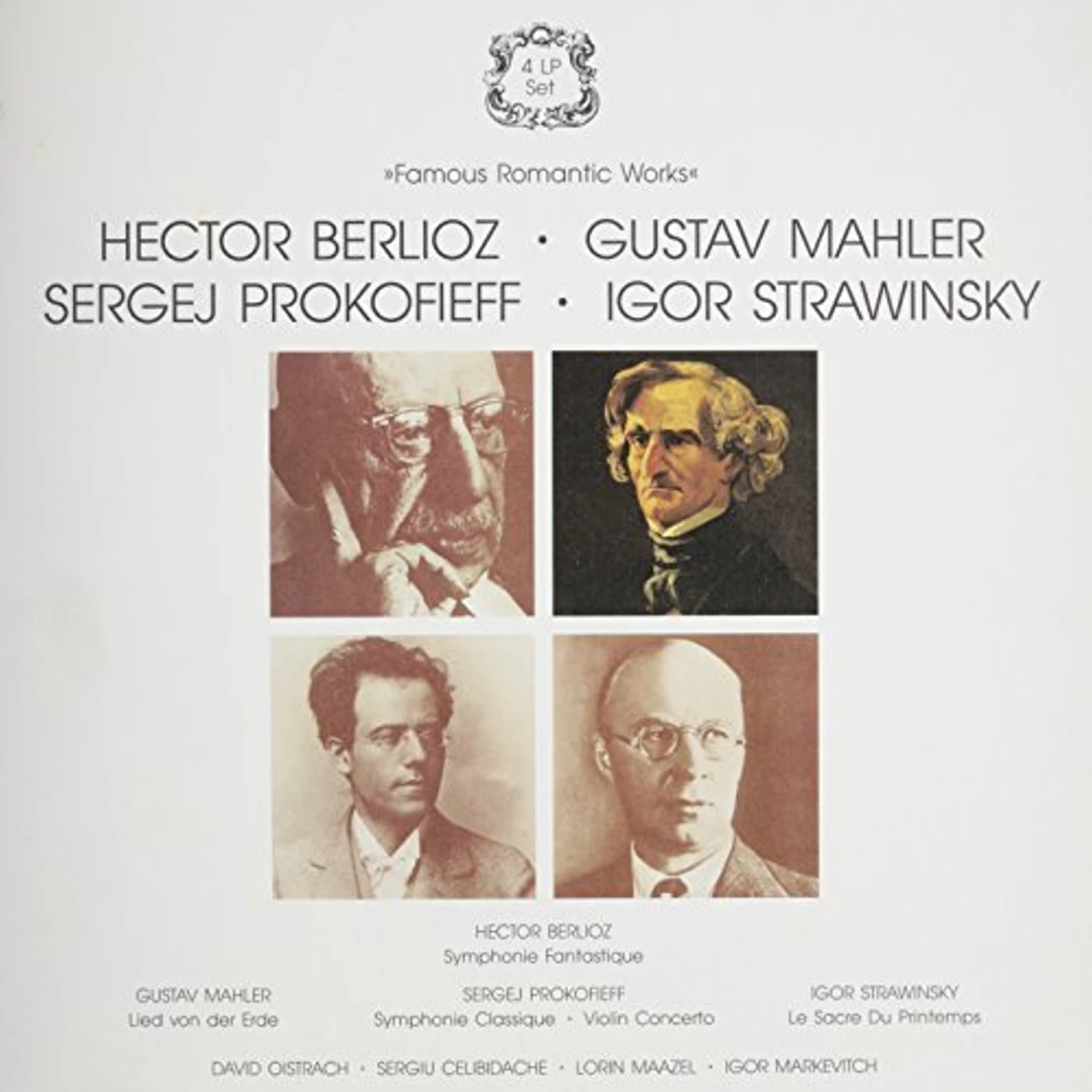 Berlioz FAMOUS ROMANTIC WORKS Vinyl Record