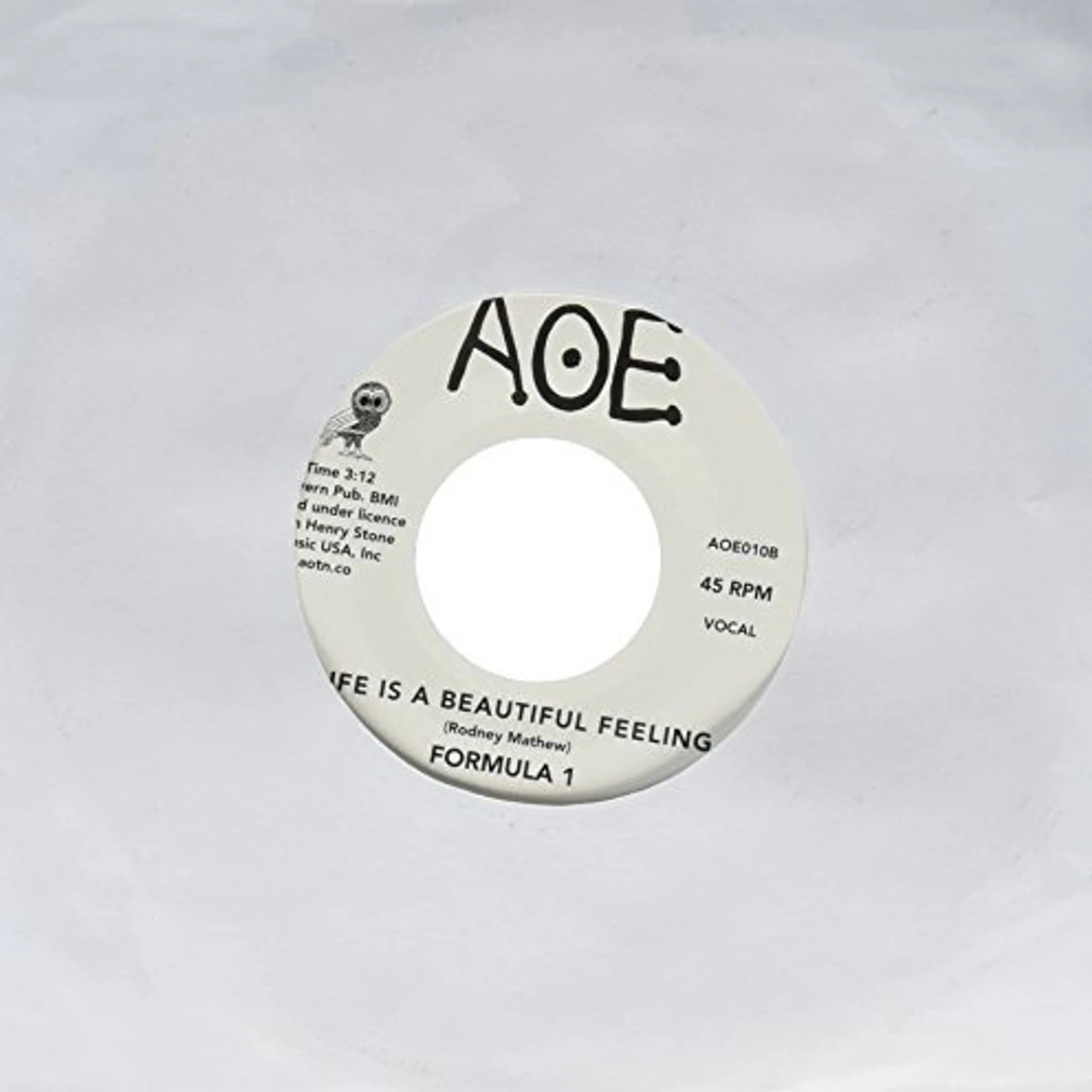 Formula 1 Walking With My Eyes Closed Vinyl Record
