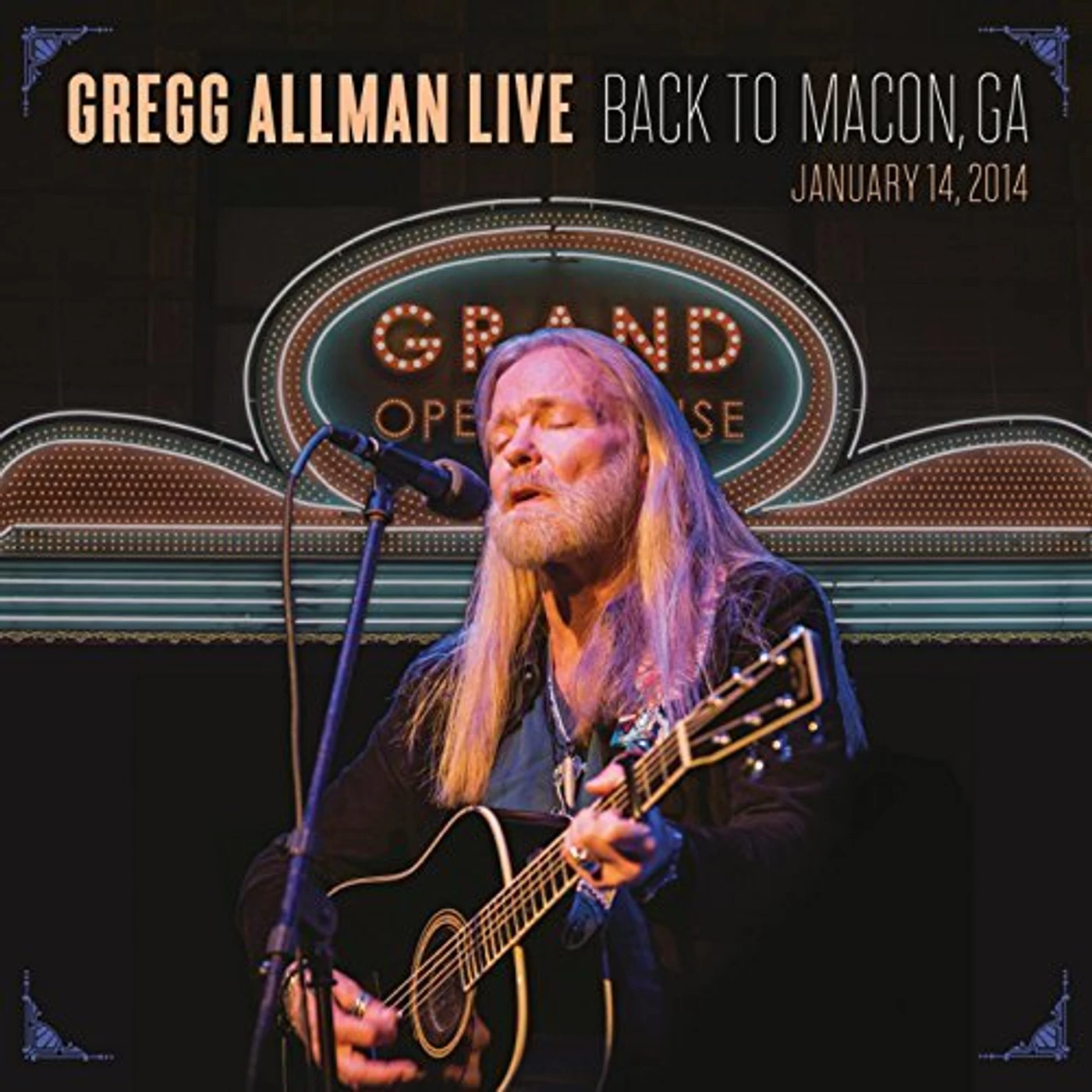 GREGG ALLMAN LIVE: BACK TO MACON GA CD