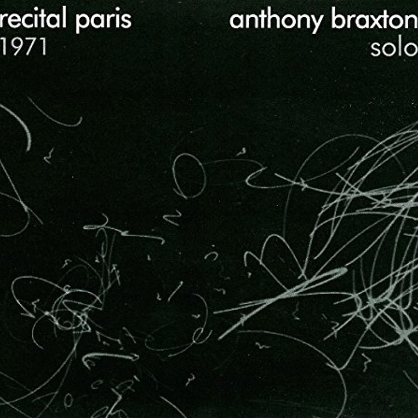 ANTHONY BRAXTON SOLO: RECITAL PARIS 1971 CD