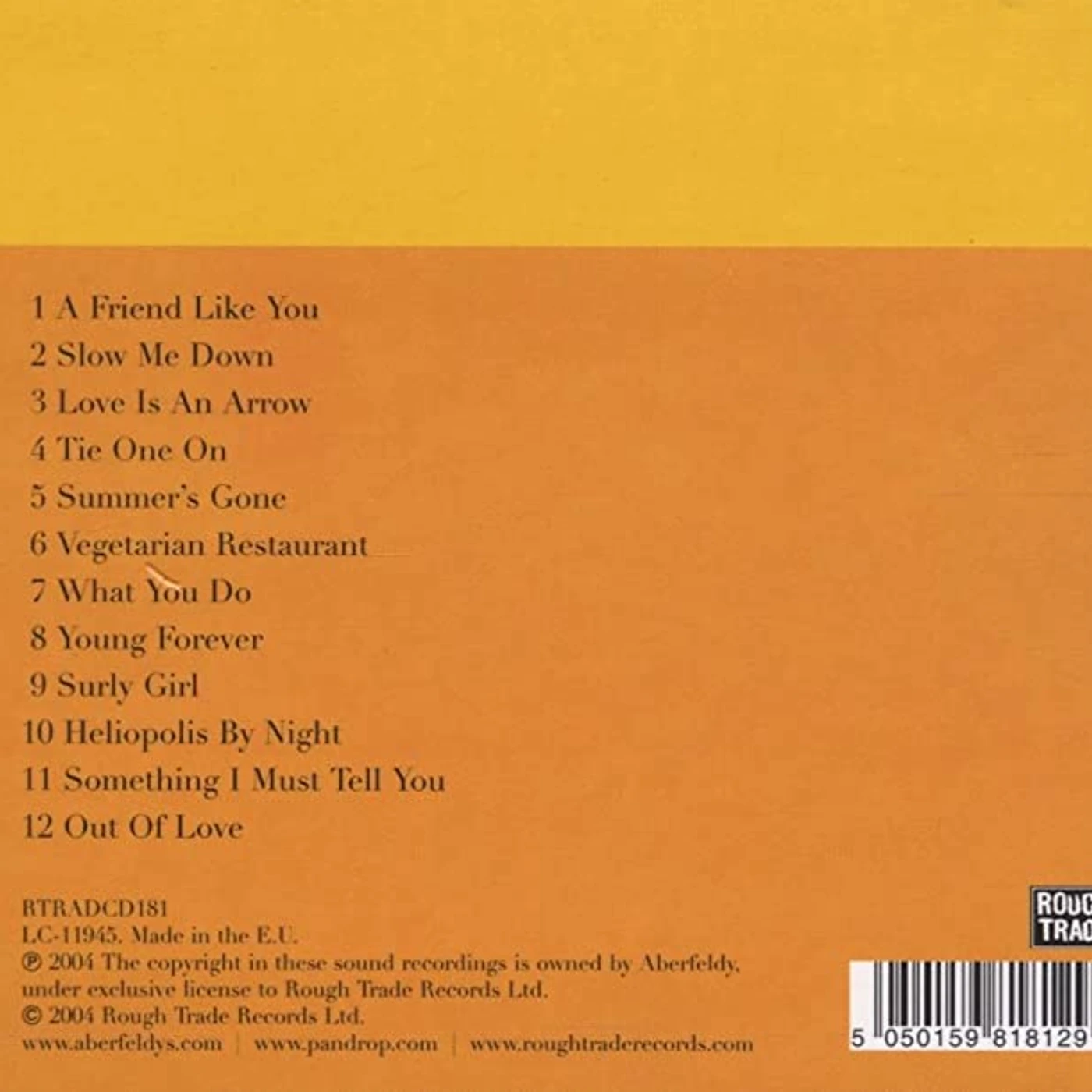 Aberfeldy SUMMERS GONE Vinyl Record - UK Release