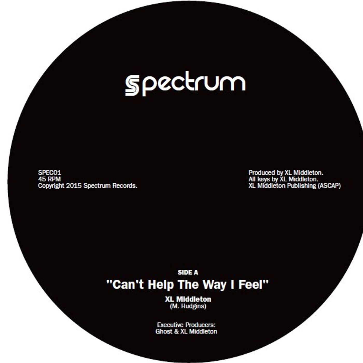 XL Middleton CAN'T HELP THE WAY I FEEL / GHOST - NO FURTHER Vinyl Record