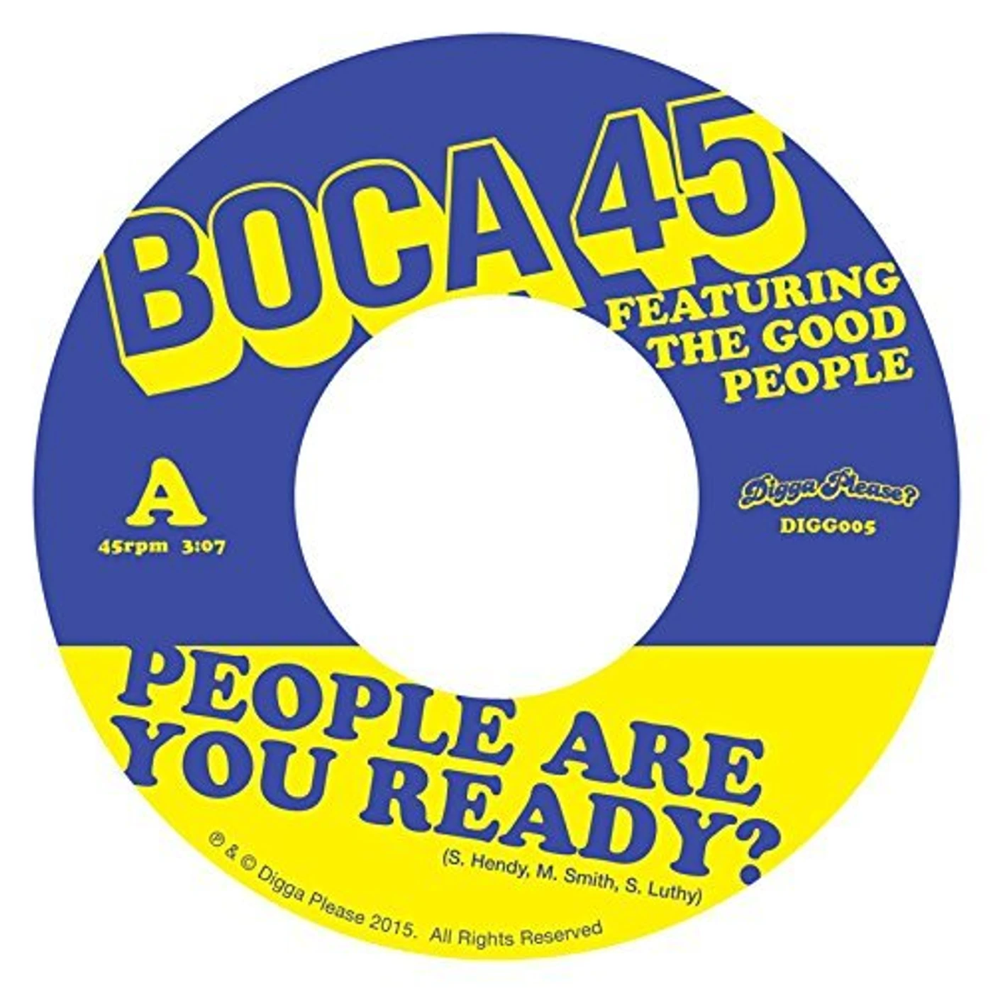 Boca 45 People Are You Ready Vinyl Record