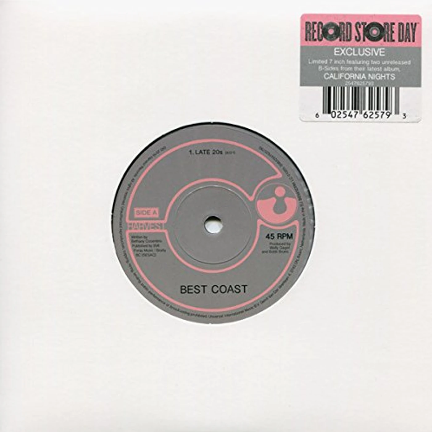 Best Coast Late 20s / Bigger Man Vinyl Record