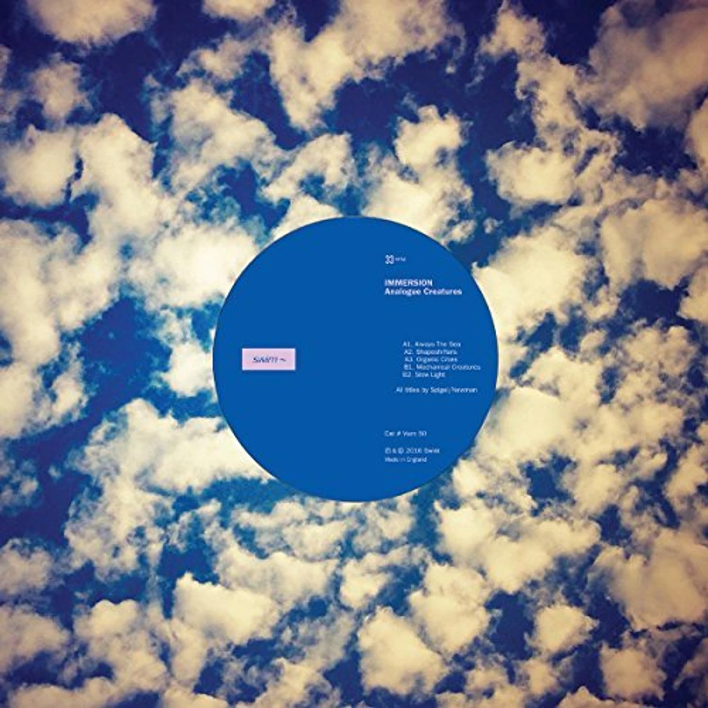 Immersion Analogue Creatures Vinyl Record