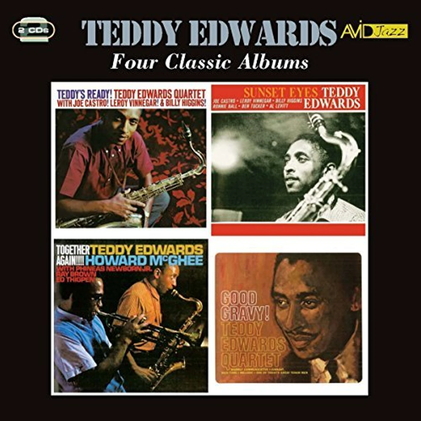 Teddy Edwards 4 LPS - TEDDY'S READY / SUNSET EYES / TOGETHER CD