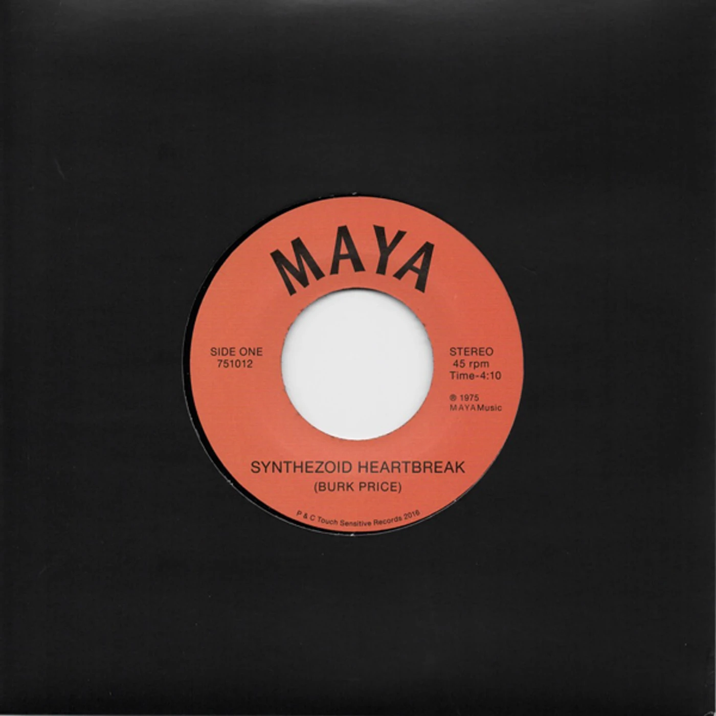 Maya Synthezoid Heartbreak / Distant Visions Vinyl Record
