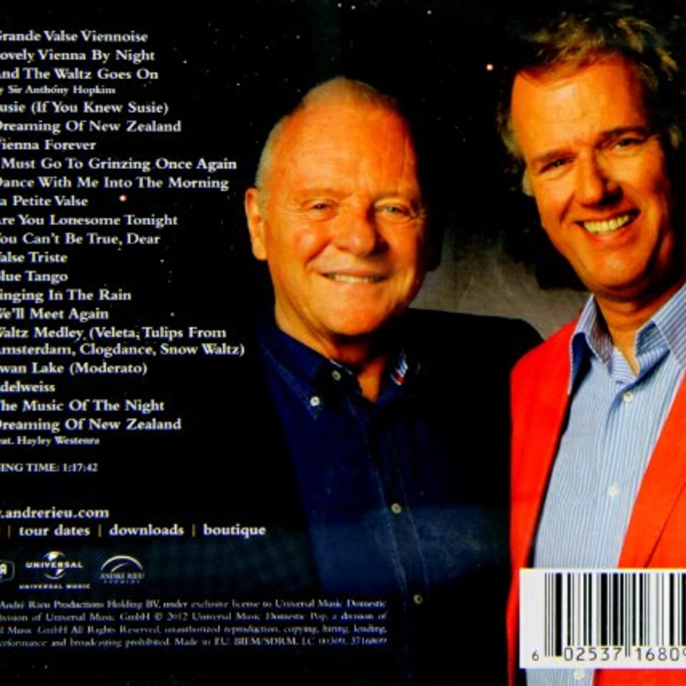 Andre Rieu AND THE WALTZ GOES ON CD