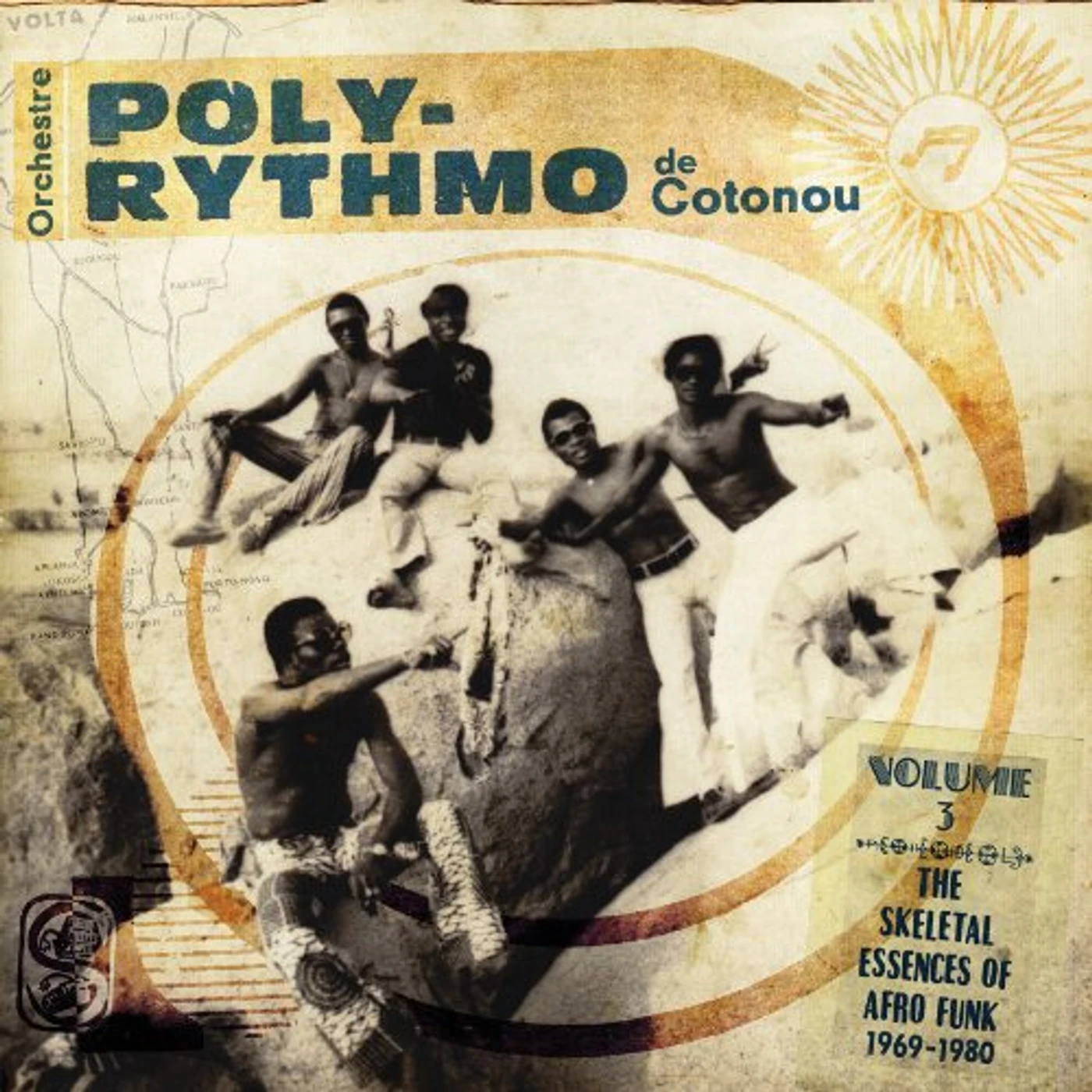 Orchestre Poly-Rythmo de Cotonou VOL.3 -- THE SKELETAL ESSENCES OF AFRO FUNK 1969-1980 (2LP) Vinyl Record