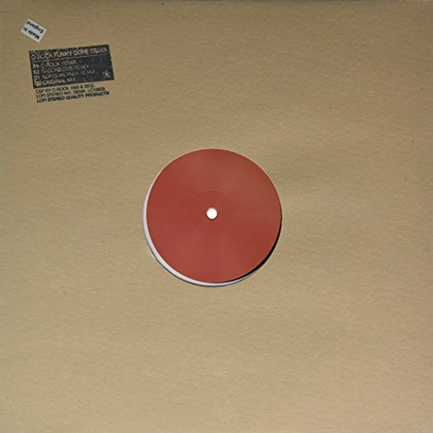 C-Rock FUNKY DOPE TRAKK Vinyl Record