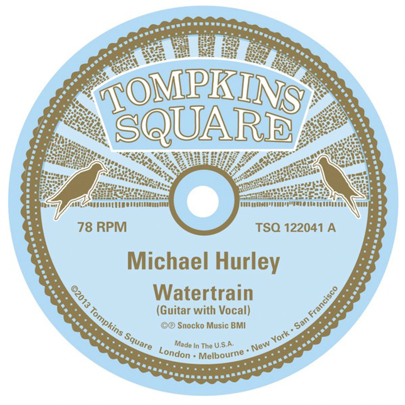 Michael Hurley WATERTRAIN / BLACK & YELLOW BEE Vinyl Record
