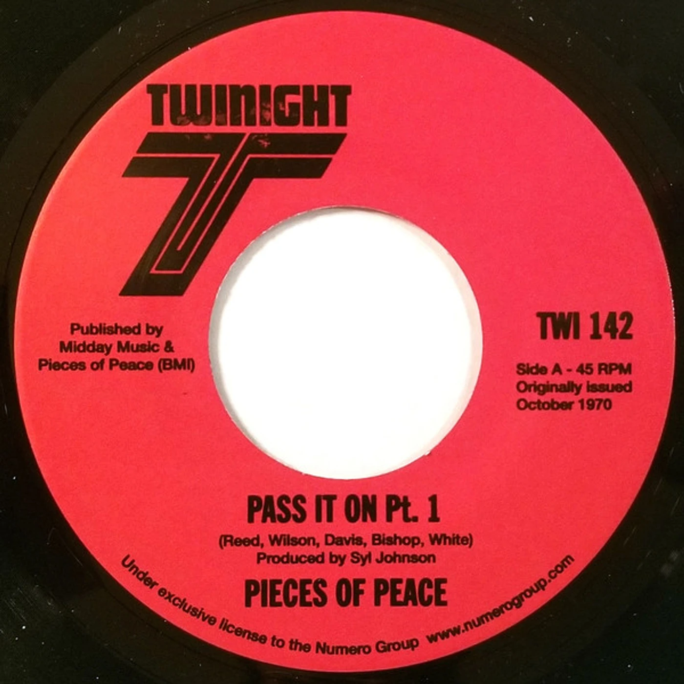Pieces of Peace PASS IT ON PT 1 & 2 Vinyl Record