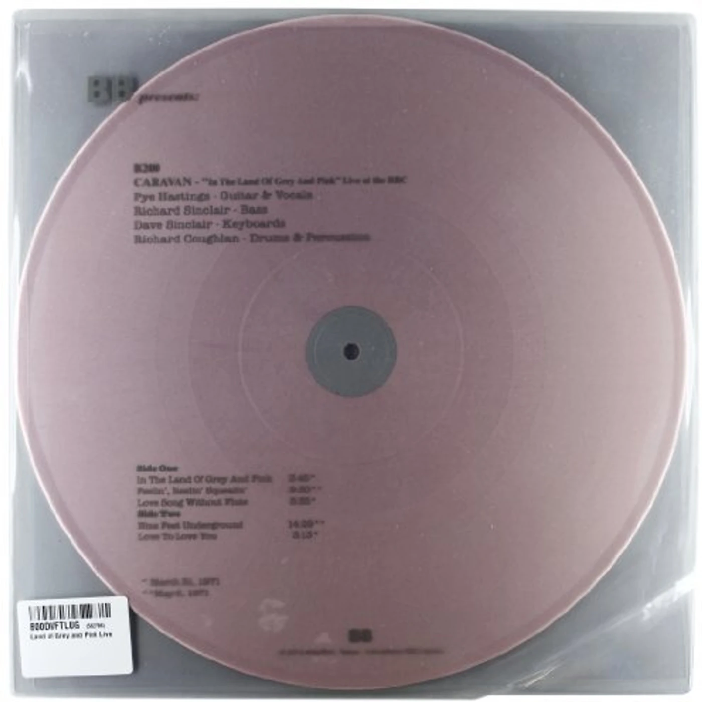 Caravan  LAND OF GREY & PINK LIVE Vinyl Record