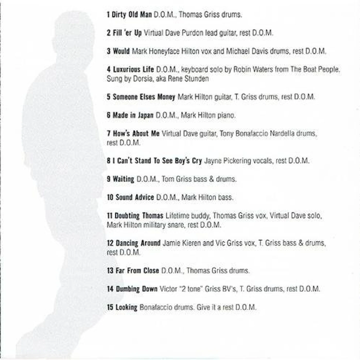 D.O.M DIRTY OLD MAN CD