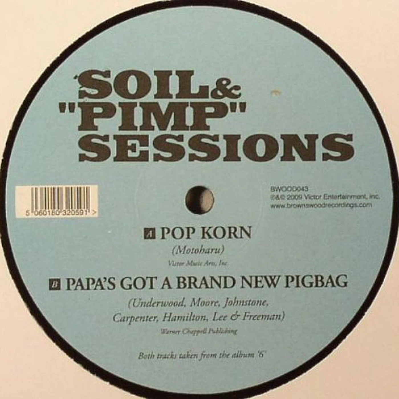SOIL & “PIMP” SESSIONS POP KORN/PAPA'S GOT A BRAND NEW PIGBAG Vinyl Record