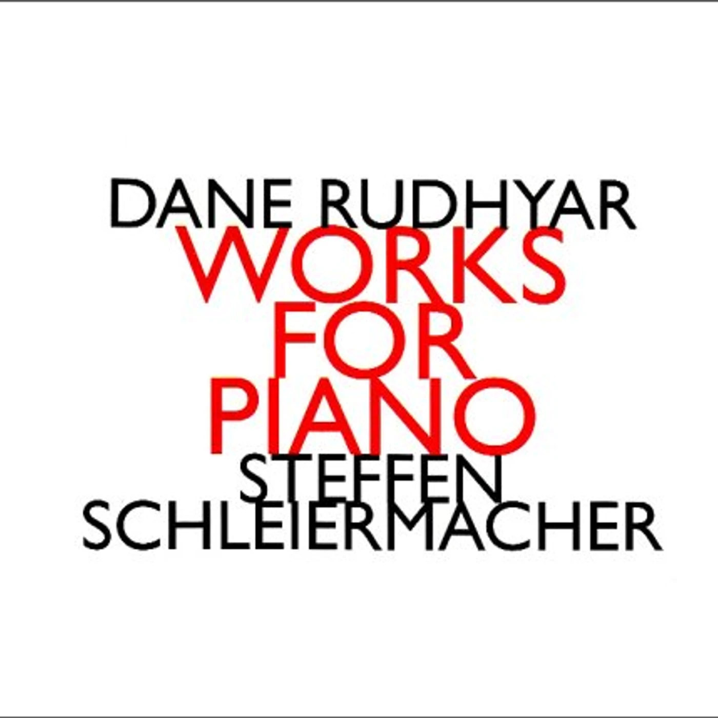 Steffen Schleiermacher WORKS FOR PIANO CD