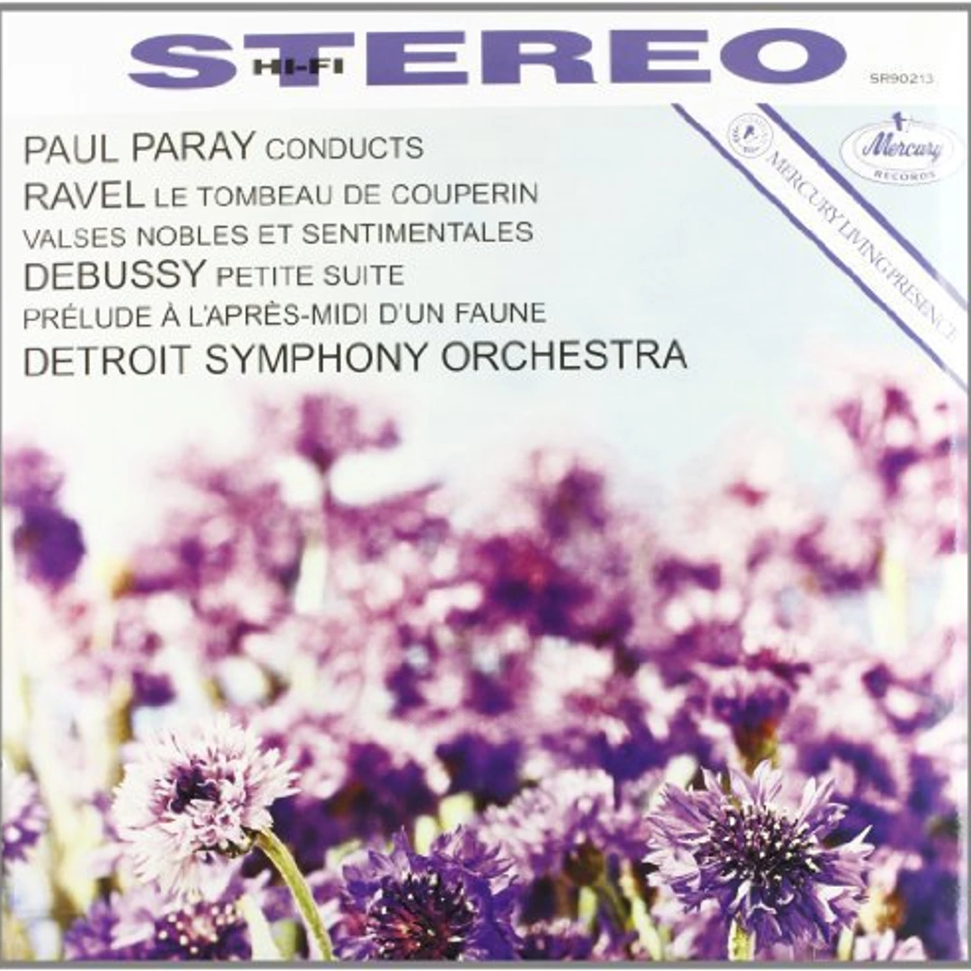Debussy / Ravel / Paray / Detroit Sym Orchestra PRELUDE A I'APRES MIDI D'UN PAUNE / VALSES NOBLES Vinyl Record