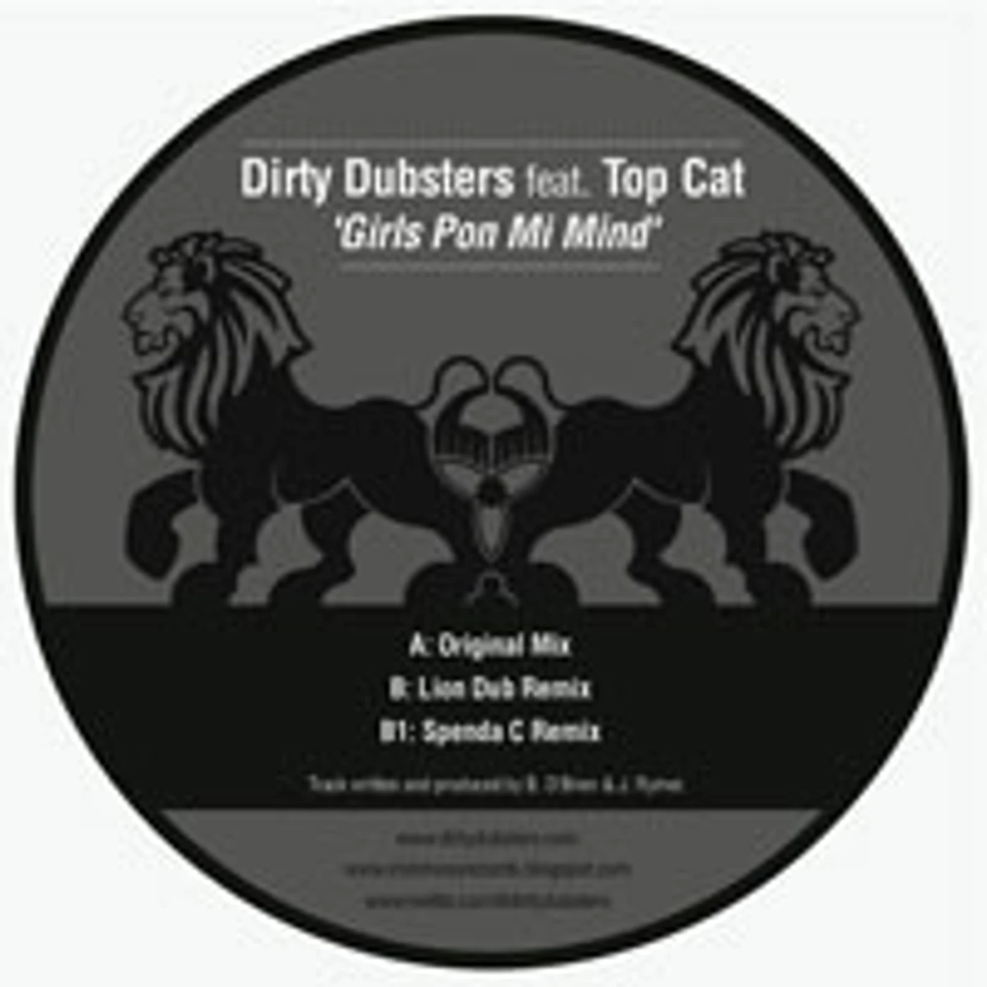 Dirty Dubsters GIRLS PON MI MIND Vinyl Record - UK Release