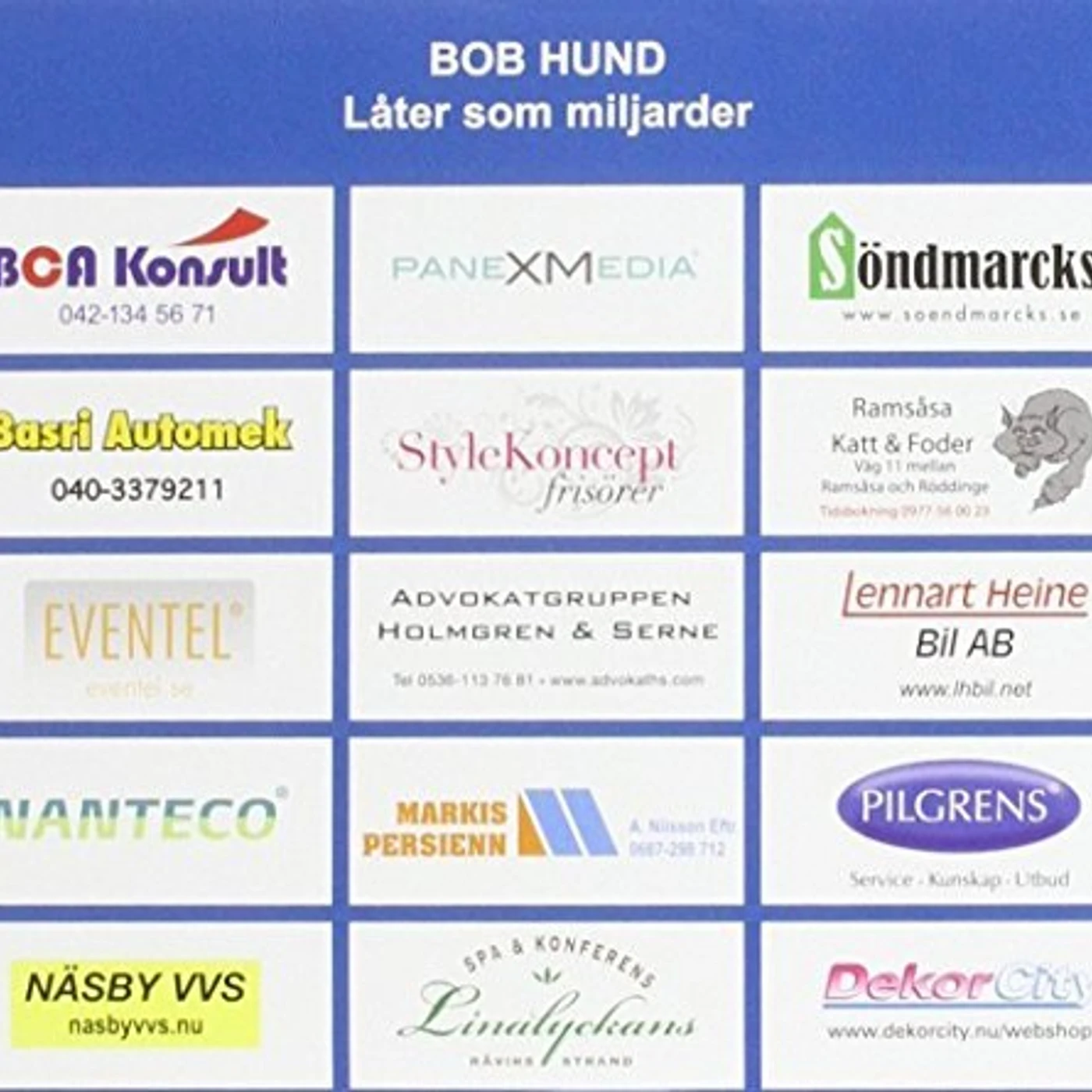 bob hund LATER SOM MILJARDER CD