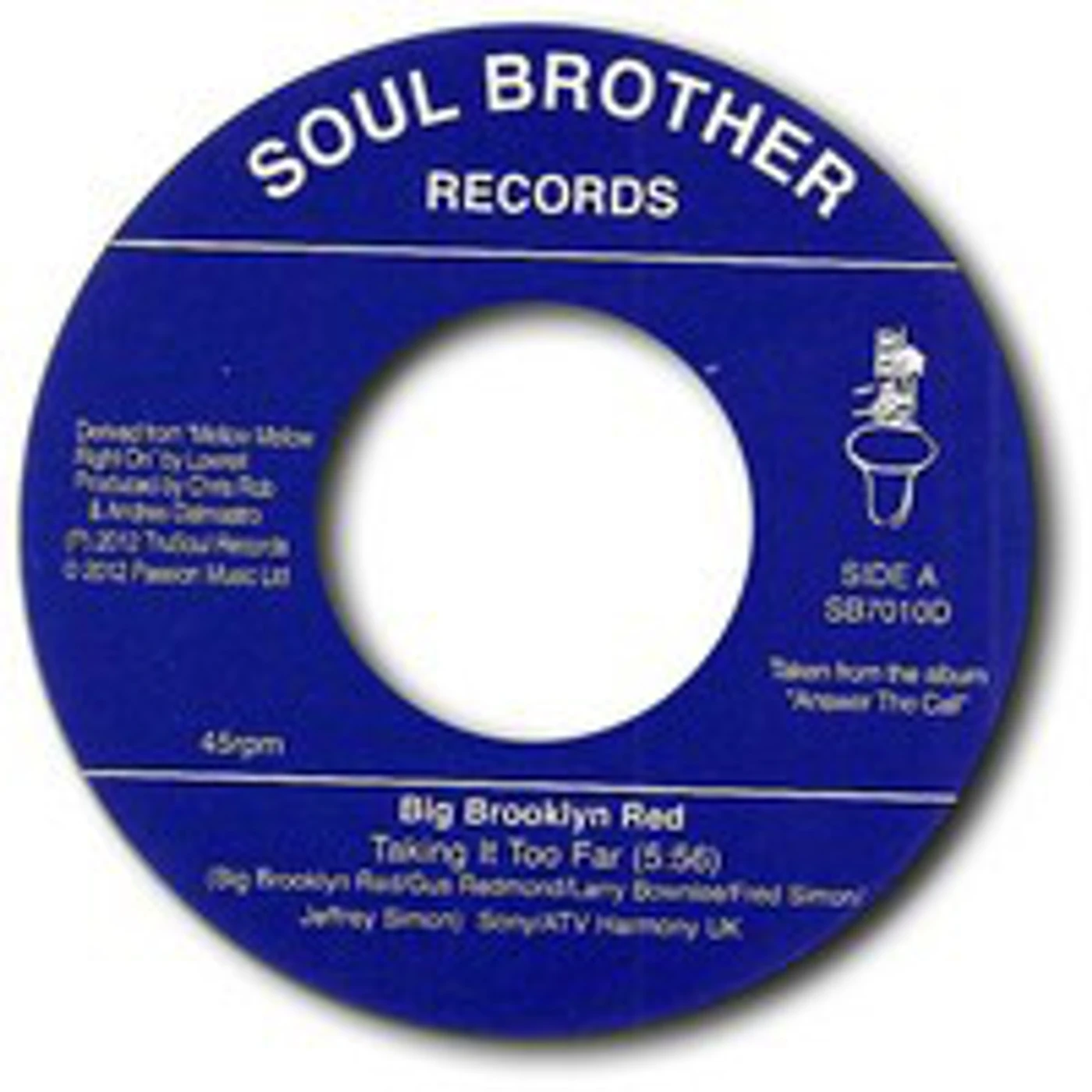 Big Brooklyn Red TAKING IT TOO FAR Vinyl Record