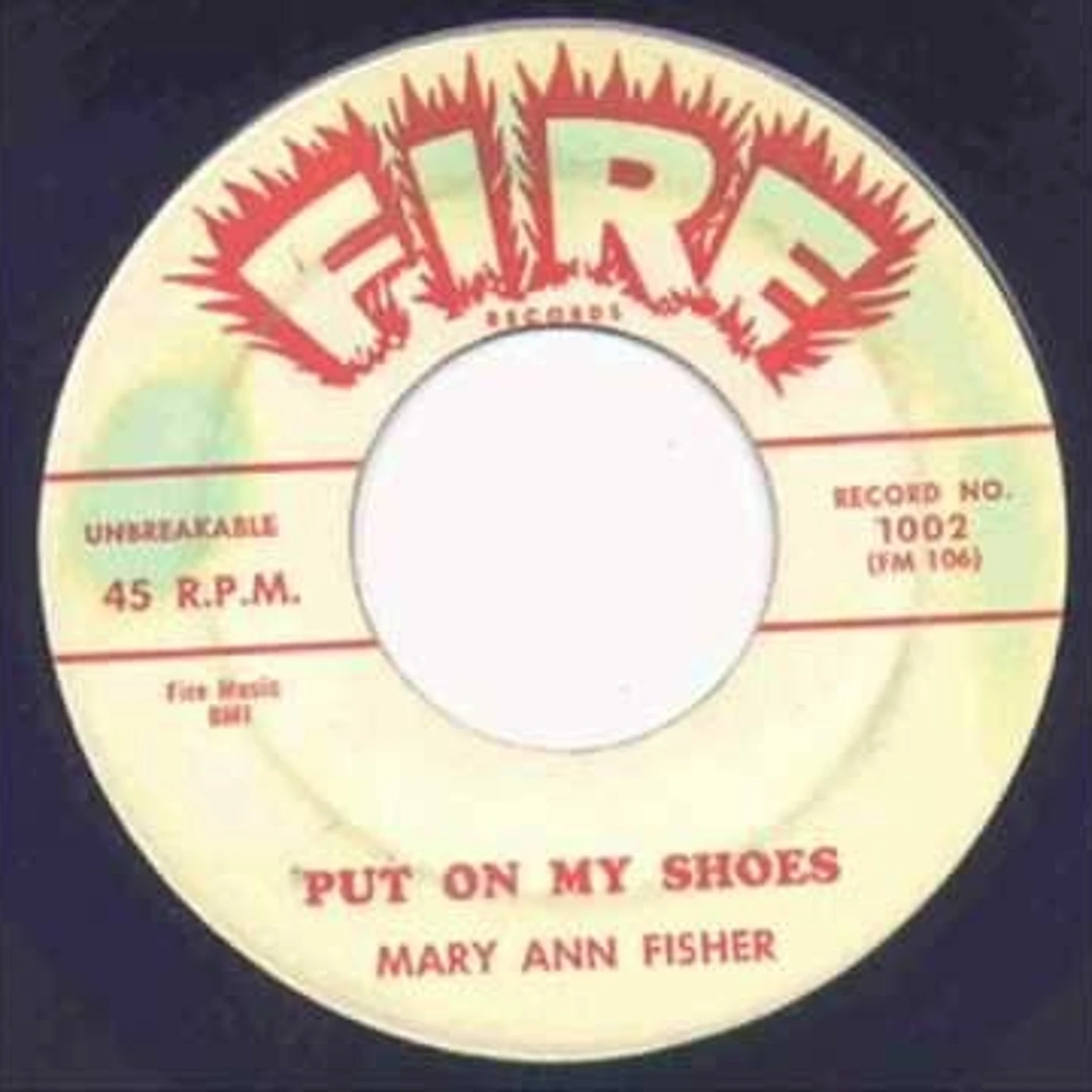 Mary Ann Fisher PUT ON MY SHOES Vinyl Record - UK Release