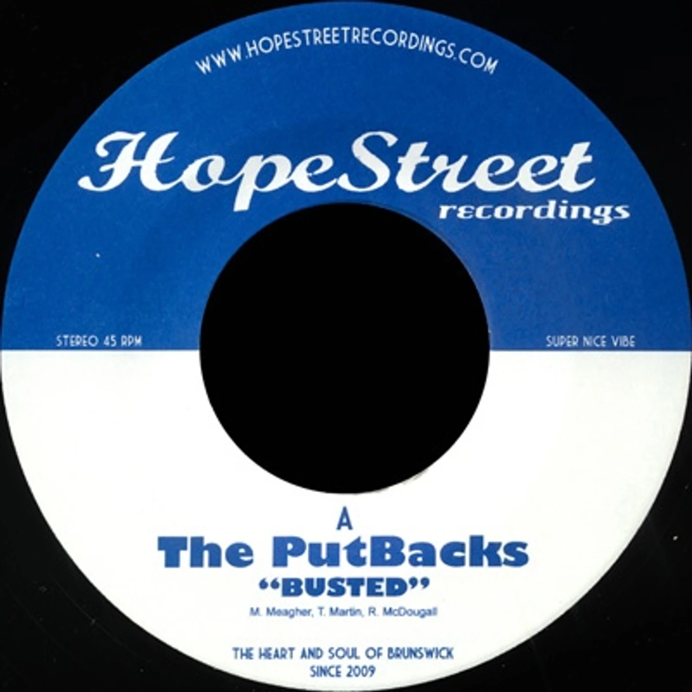 The Putbacks BUSTED/SET ME FREE Vinyl Record - UK Release