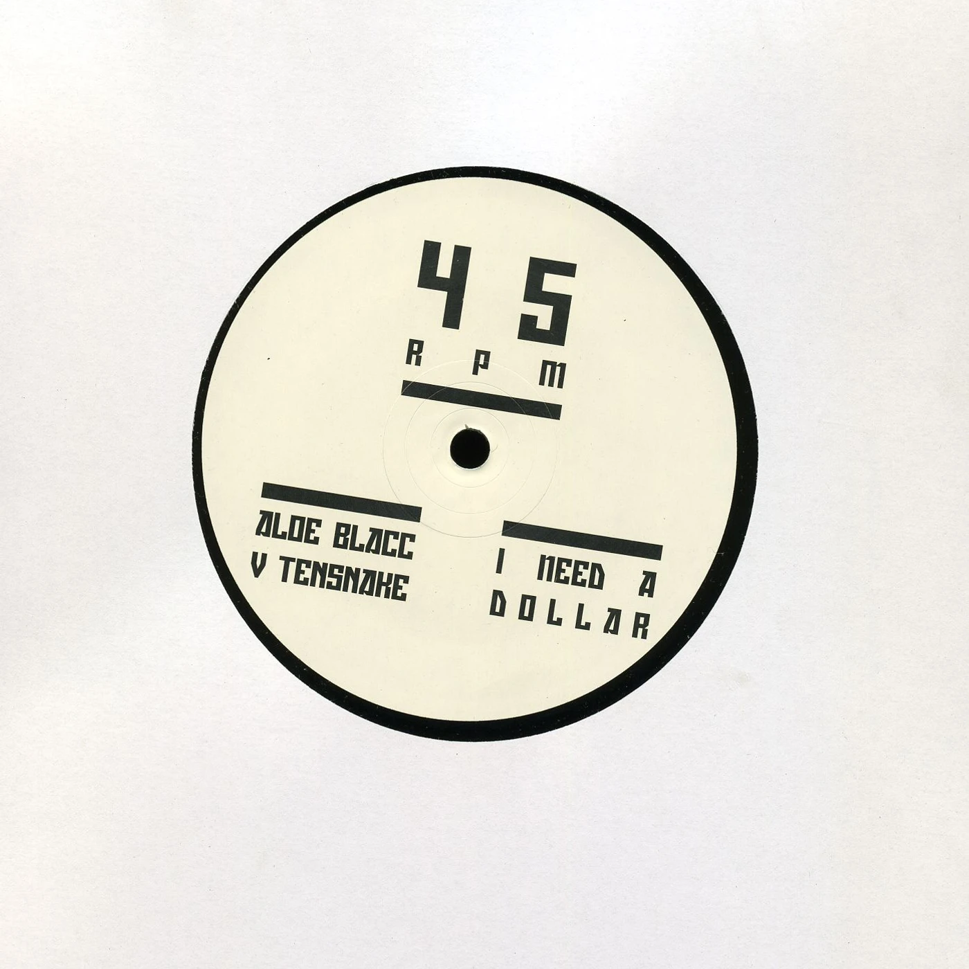 Aloe Blacc I NEED A DOLLAR-TENSNAKE REMIX Vinyl Record