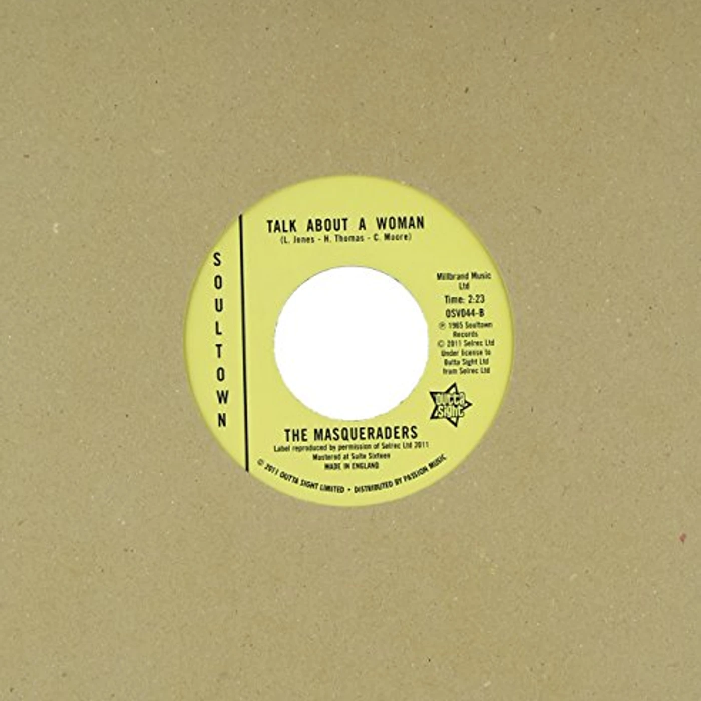 The Masqueraders THAT'S THE SAME THING/TALK ABOUT A WOMAN Vinyl Record