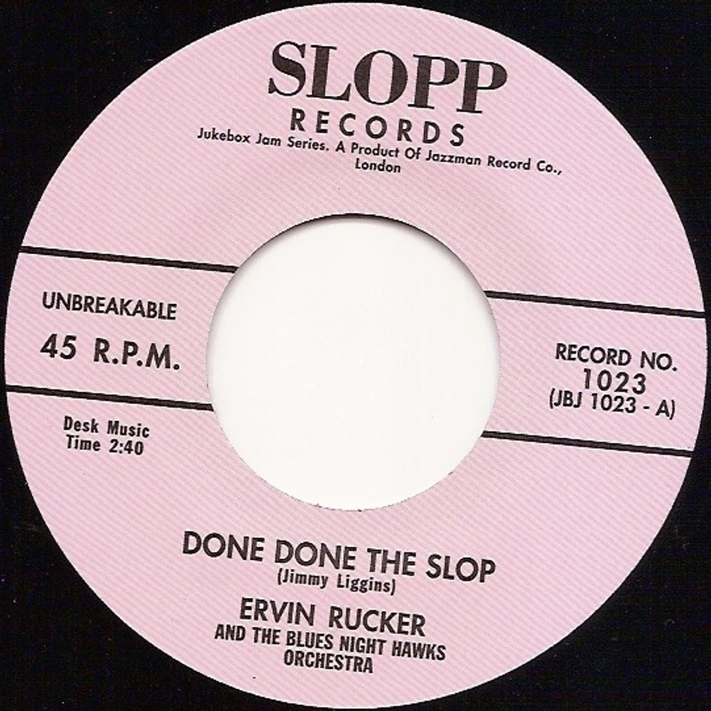Ervin Rucker DONE DONE THE SLOP Vinyl Record - UK Release