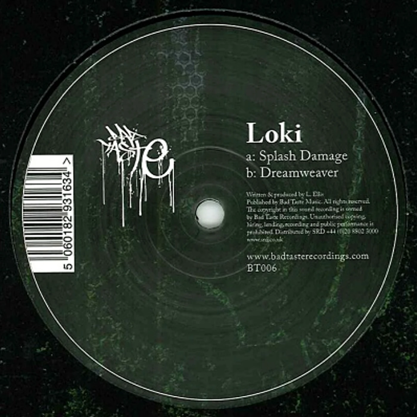 Loki SPLASH DAMAGE/DREAMWEAVER Vinyl Record