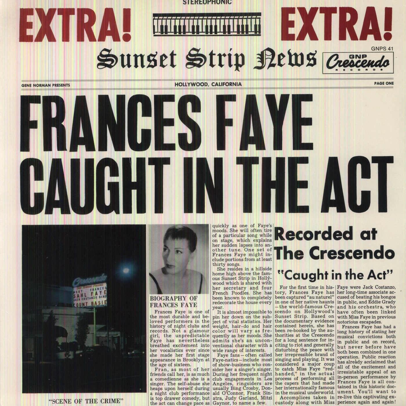 Frances Faye Caught In The Act Vinyl Record