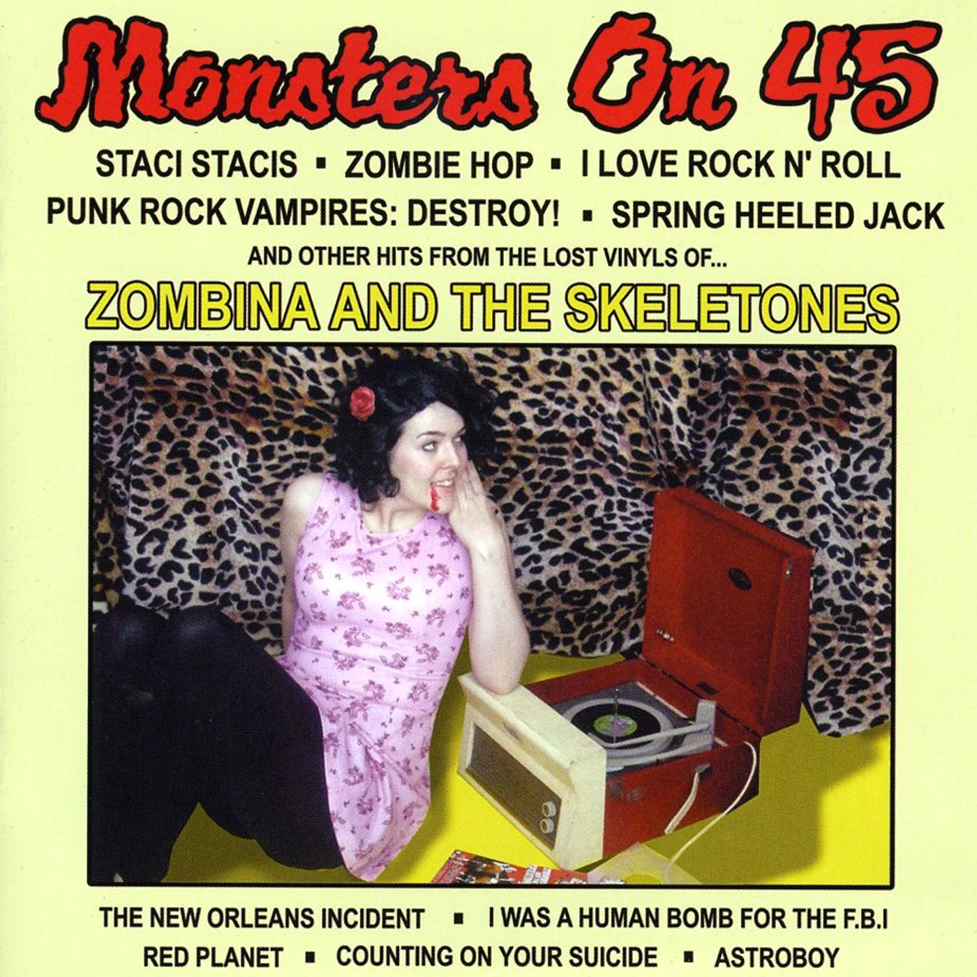 Zombina & The Skeletones MONSTERS ON 45 CD
