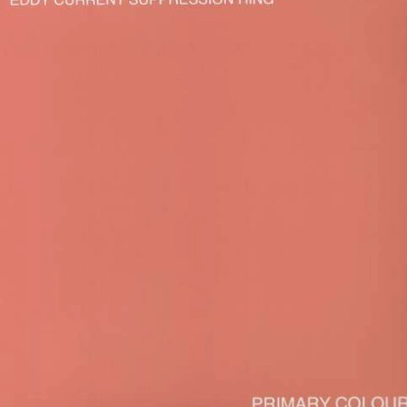 Eddy Current Suppression Ring Primary Colours Vinyl Record