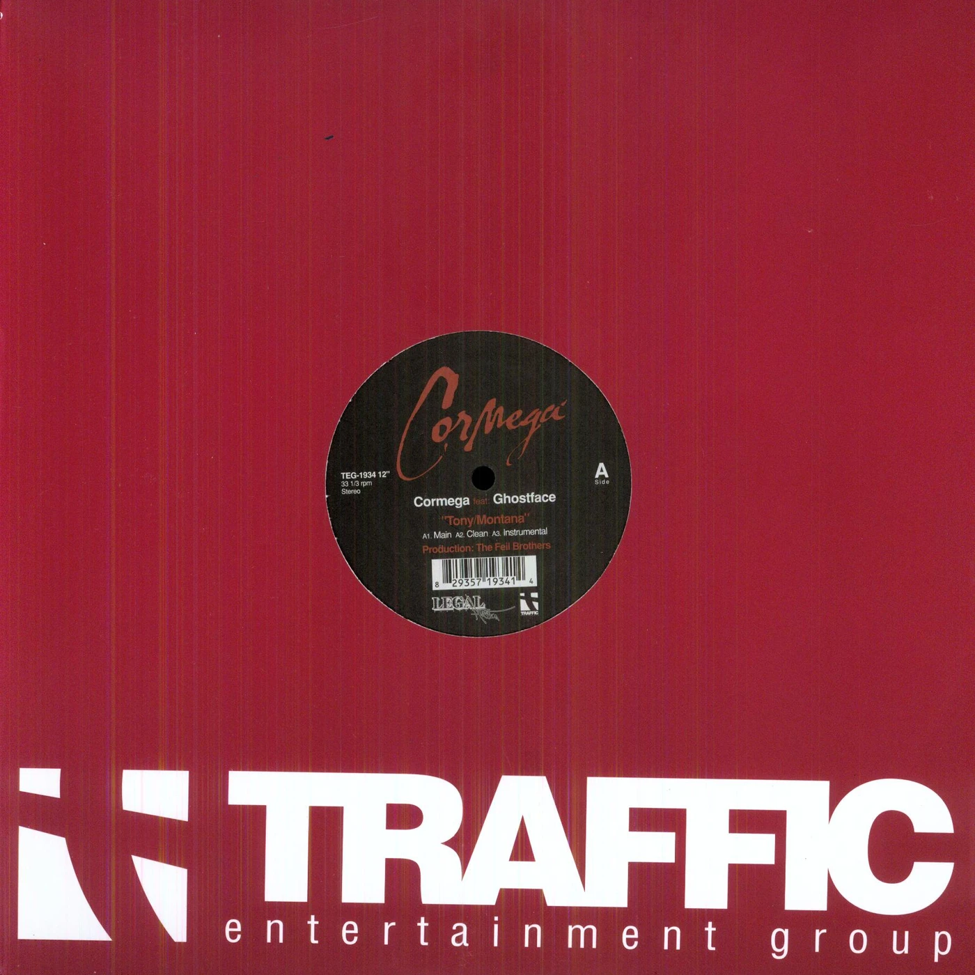 Cormega TONY MONTANA Vinyl Record