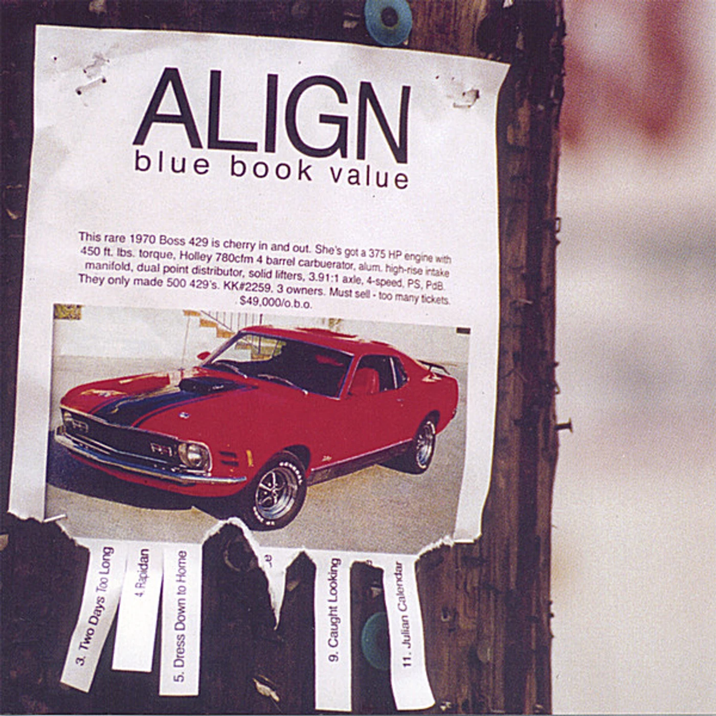 Align BLUE BOOK VALUE CD
