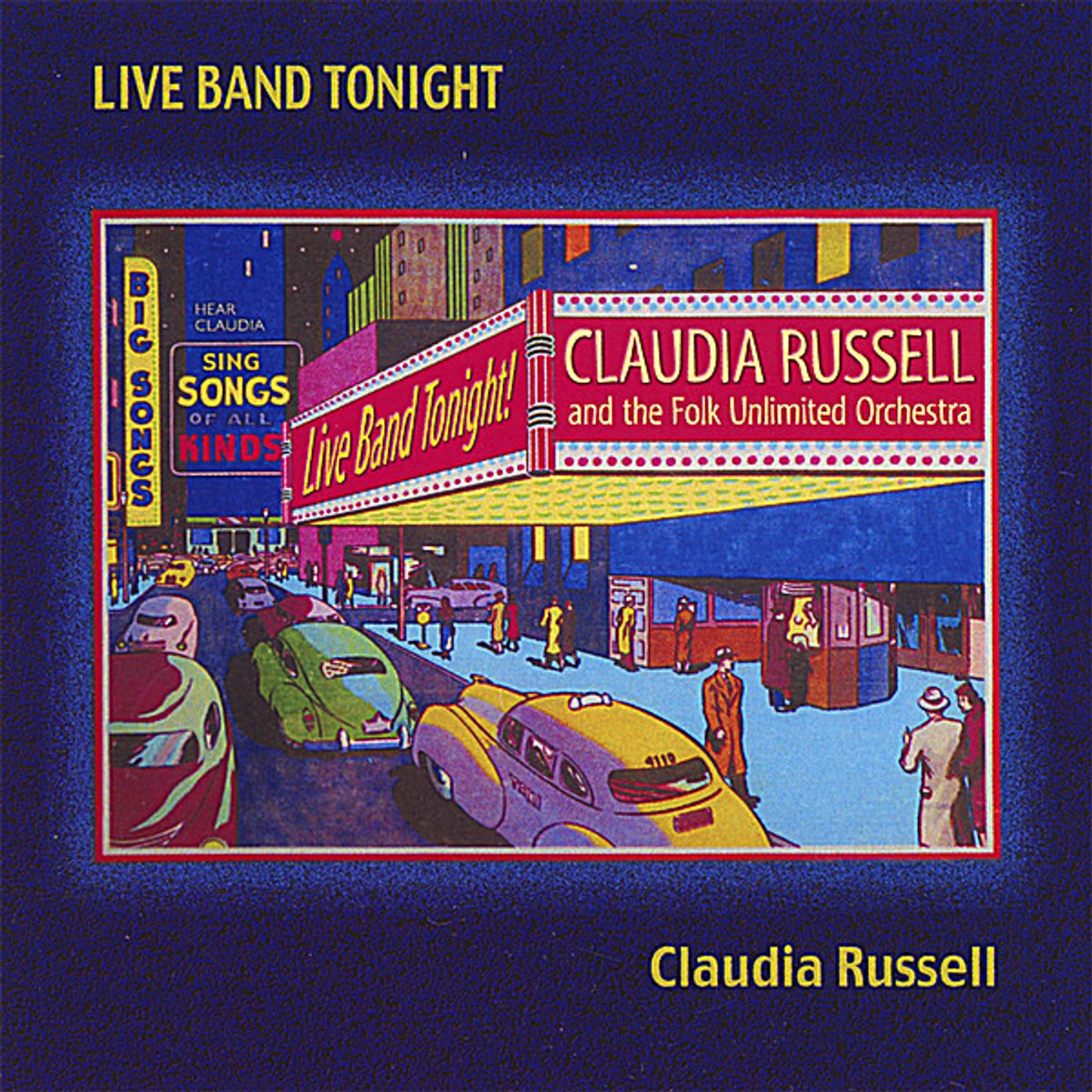 Claudia Russell LIVE BAND TONIGHT CD