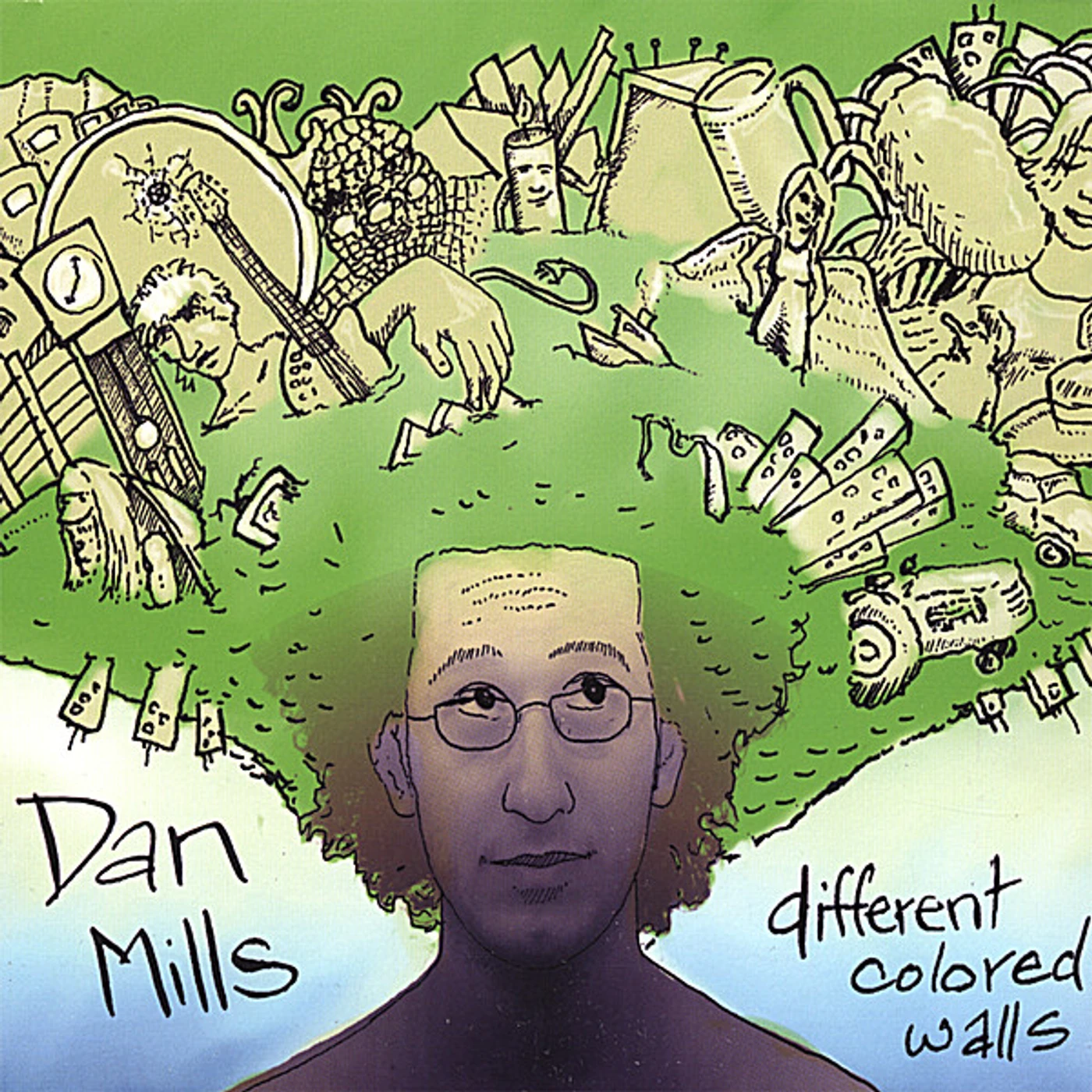 Dan Mills DIFFERENT COLORED WALLS CD