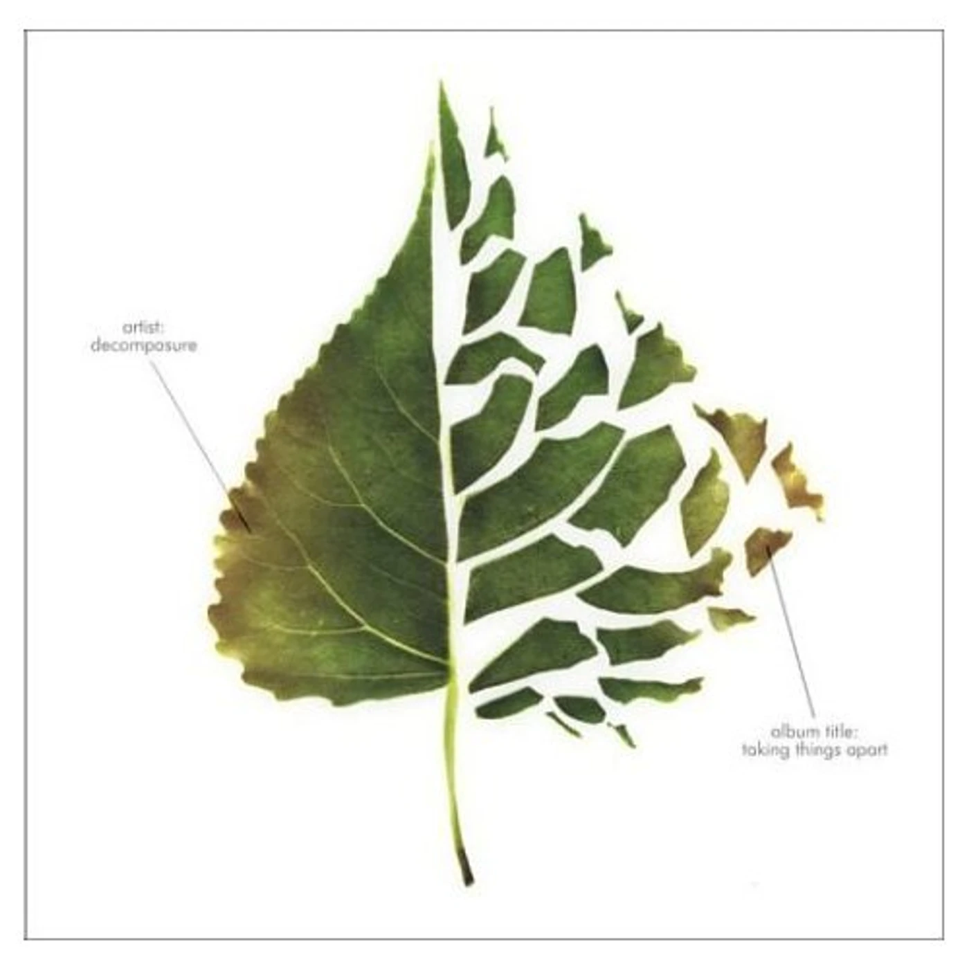 Decomposure TAKING THINGS APART CD