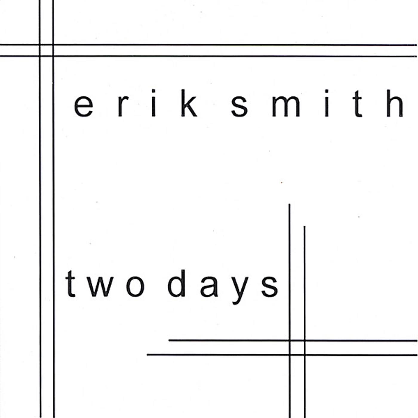 Erik Smith TWO DAYS CD
