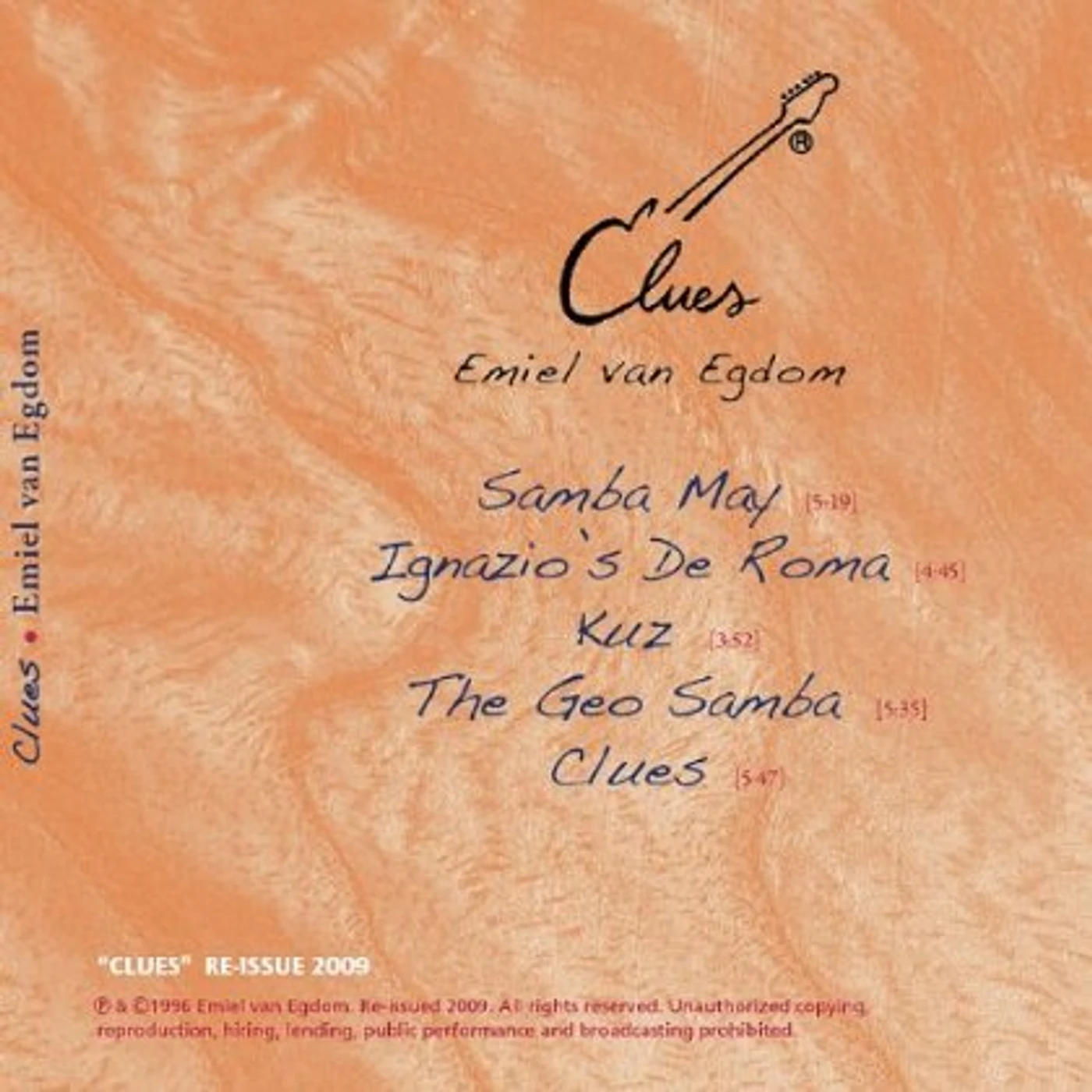 Emiel van Egdom CLUES CD