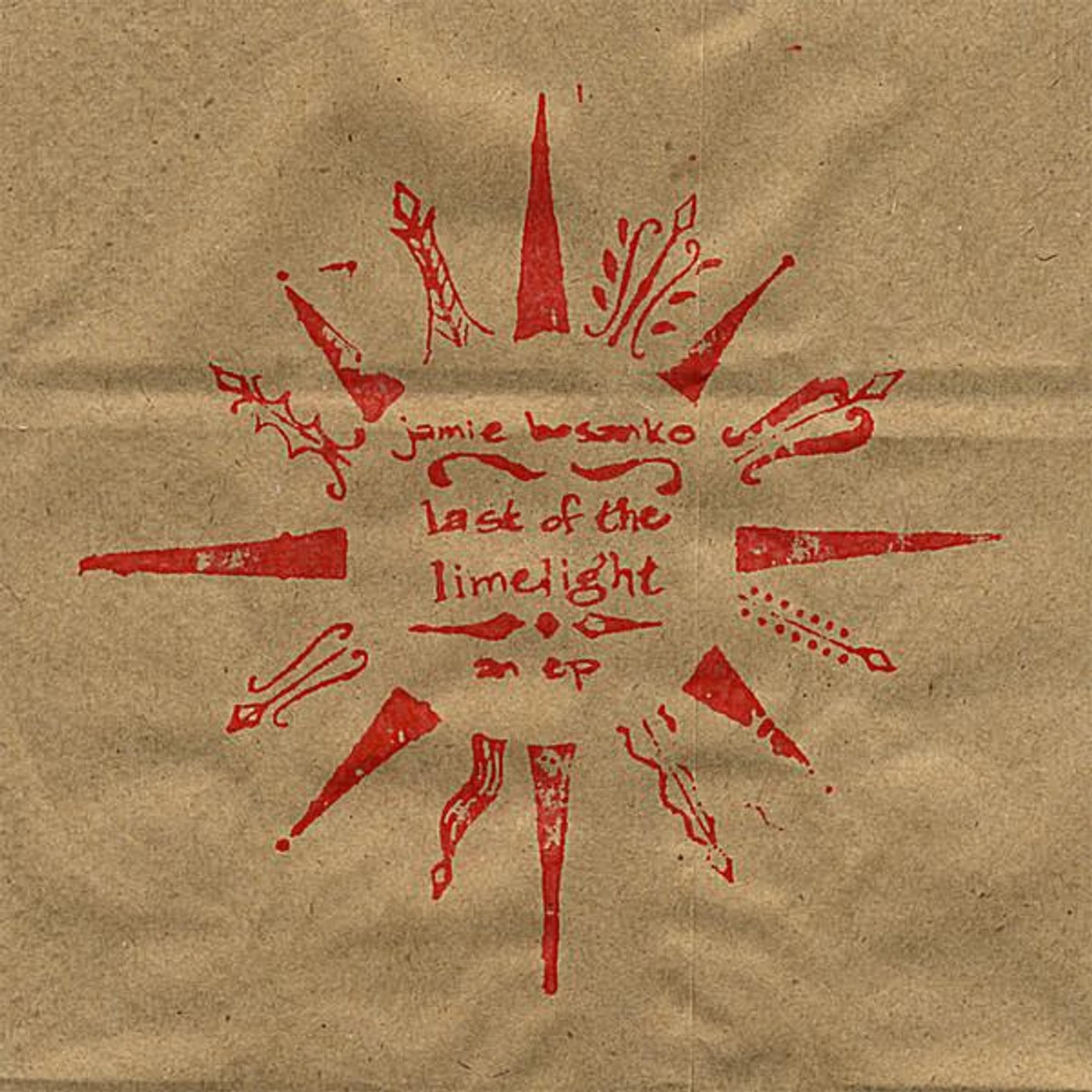 Jamie Bosanko LAST OF THE LIMELIGHT CD