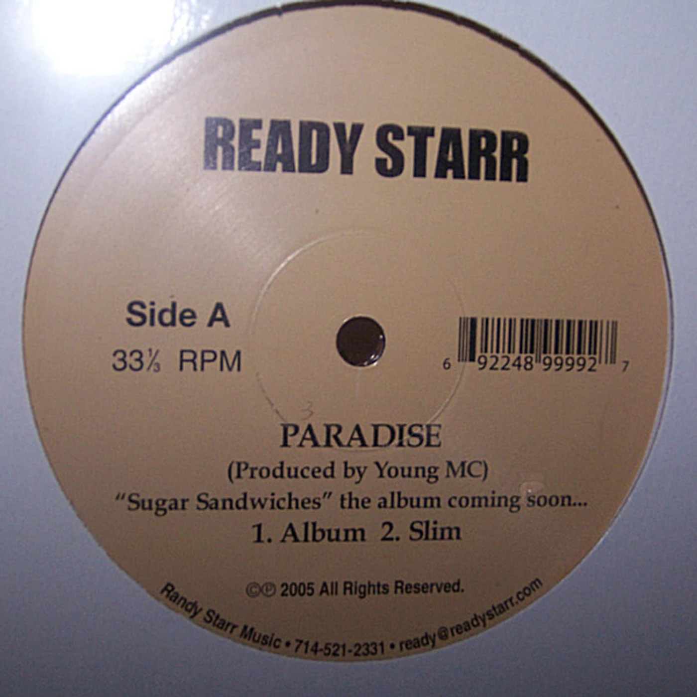Ready Starr SUGAR SANDWICHES/PARADISE VINYL CD