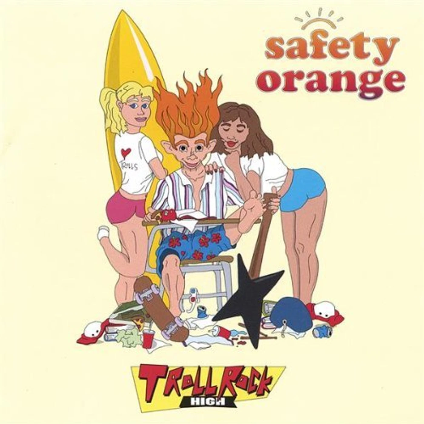 Safety Orange TROLL ROCK HIGH CD
