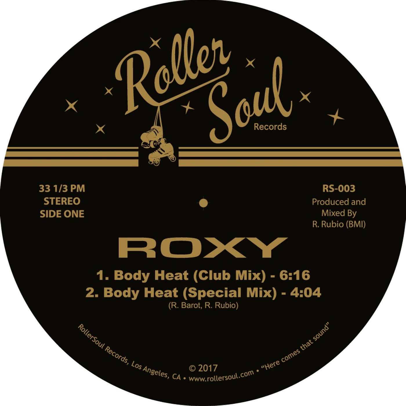 Roxy Body Heat/Midnight Lover Vinyl Record