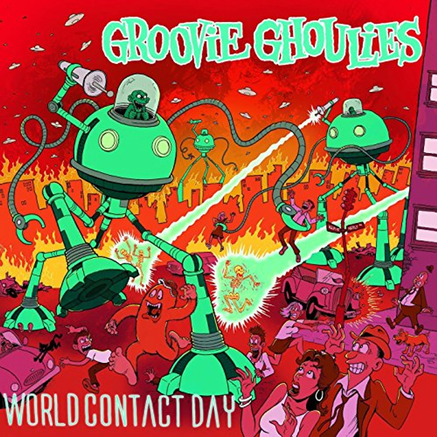 Groovie Ghoulies World Contact Day Vinyl Record