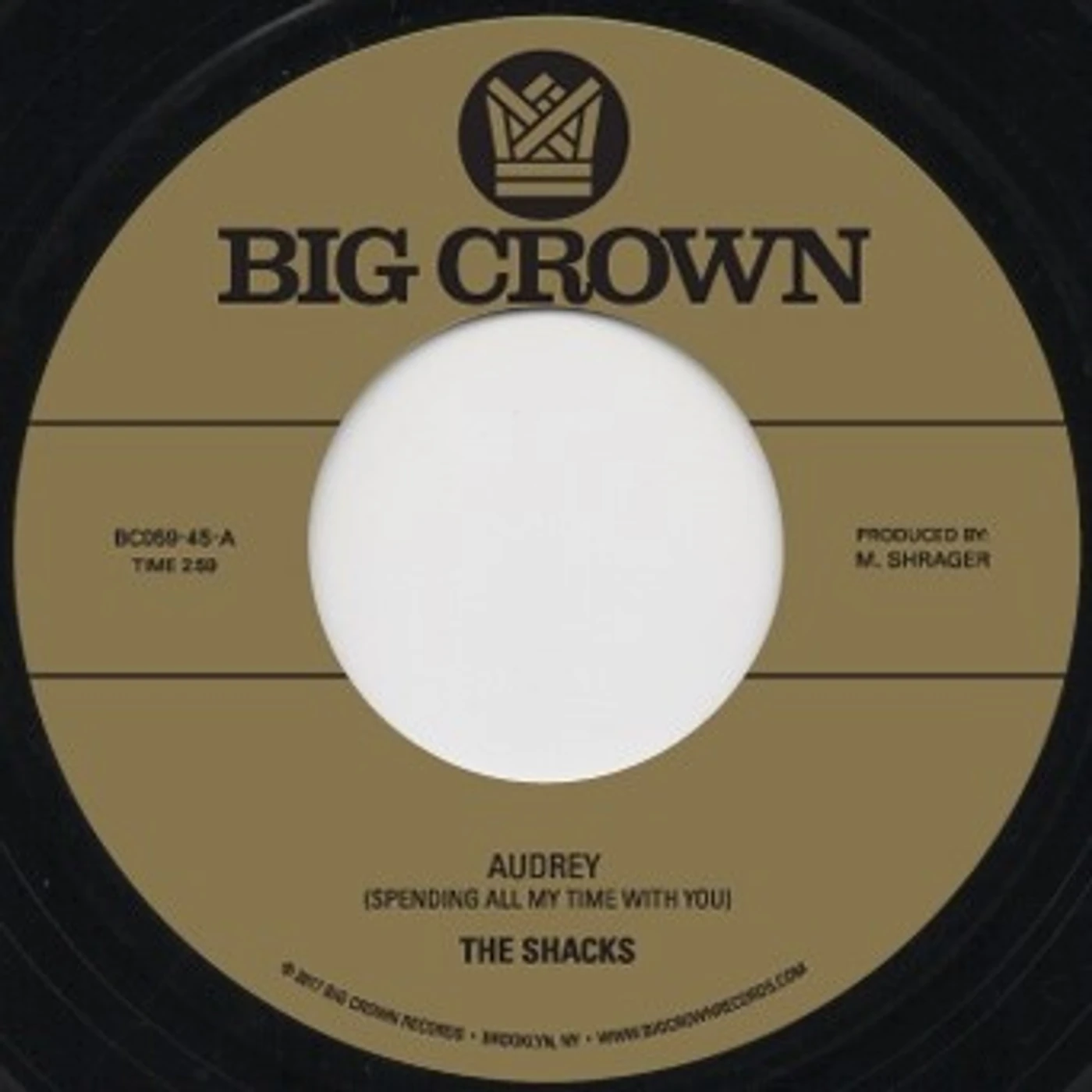 The Shacks AUDREY / FLY FISHING Vinyl Record