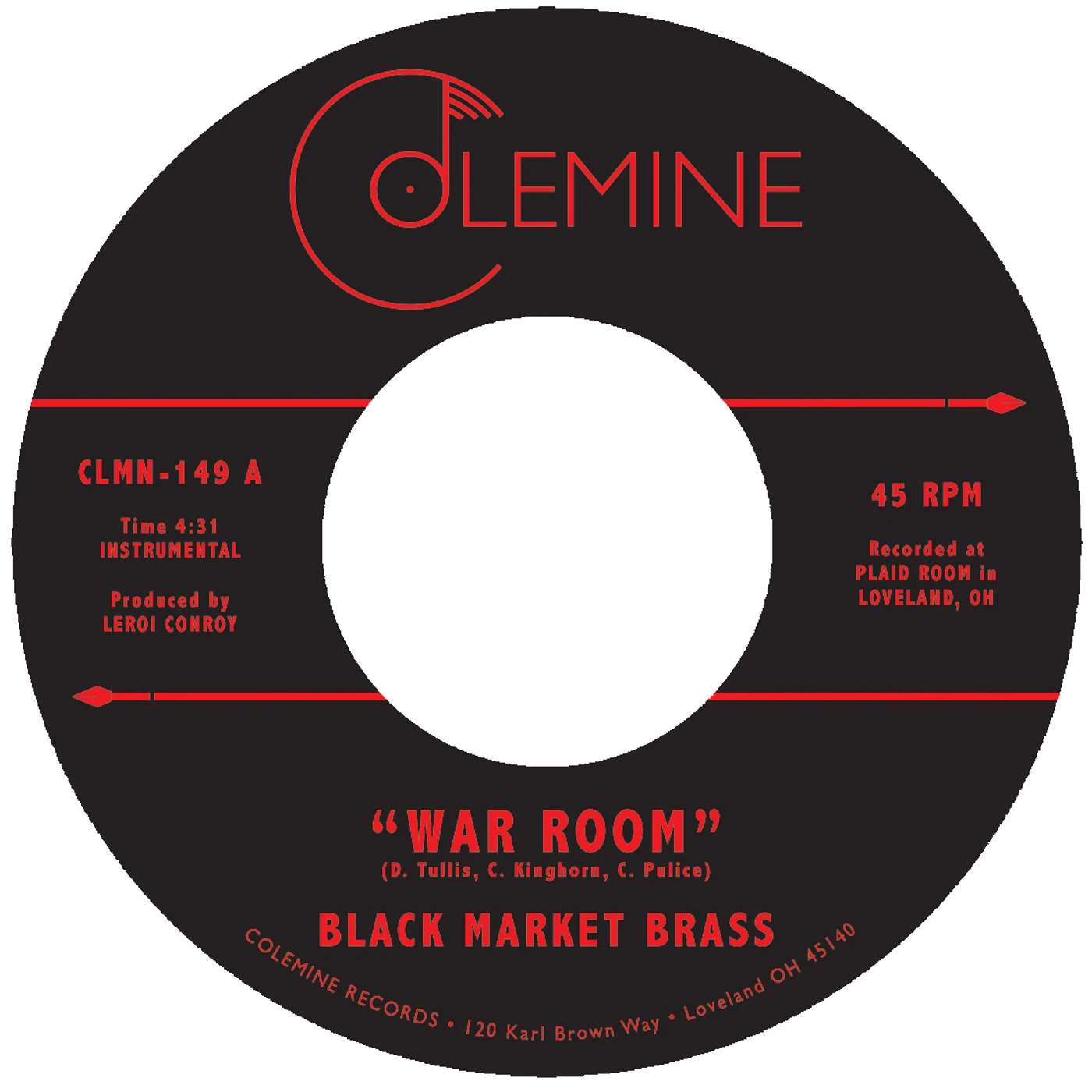 Black Market Brass WAR ROOM / INTO THE THICK Vinyl Record