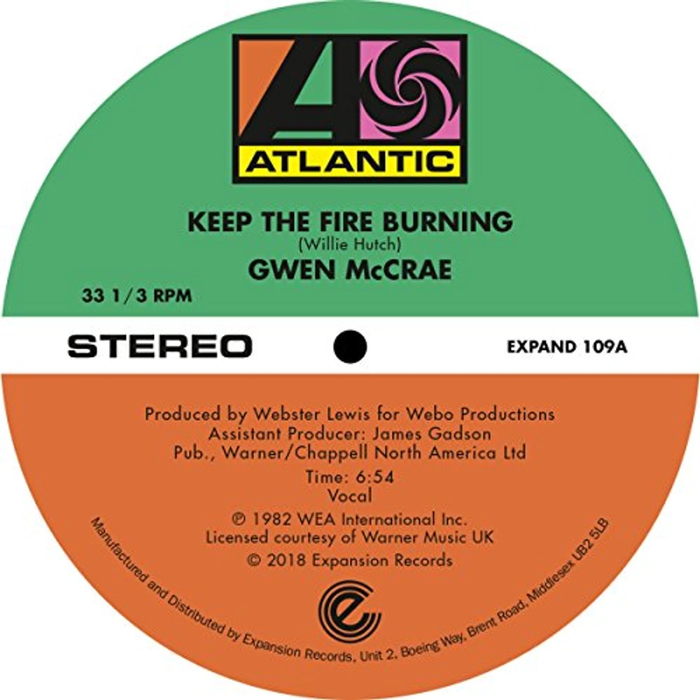 Gwen McCrae Keep The Fire Burning / Funky Sensation Vinyl Record