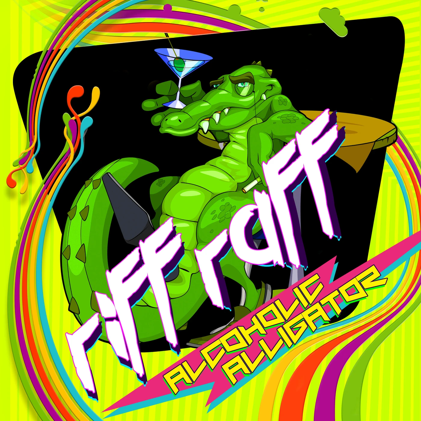 Riff Raff ALCOHOLIC ALLIGATOR - Gatefold Limited Edition Colored Vinyl Record